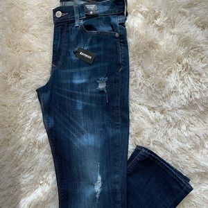 Express cropped skinny jeans